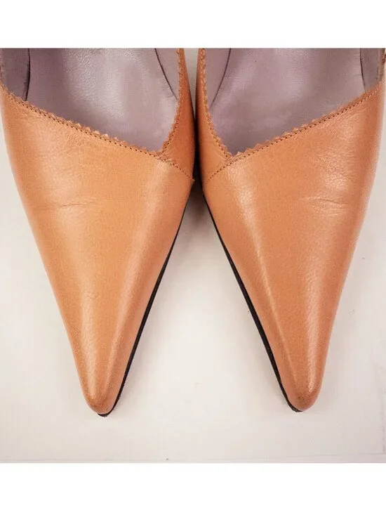 Teatro alla Scala Italian Leather Ballet Pink Pointed Toe Pumps Sz 8 - Picture 4 of 11